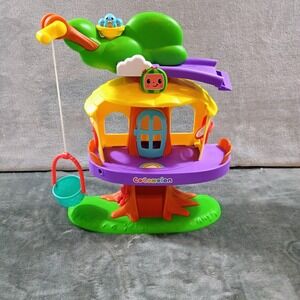 Cocomelon Deluxe Family Treehouse Playset with Slide and Working Basket Lift